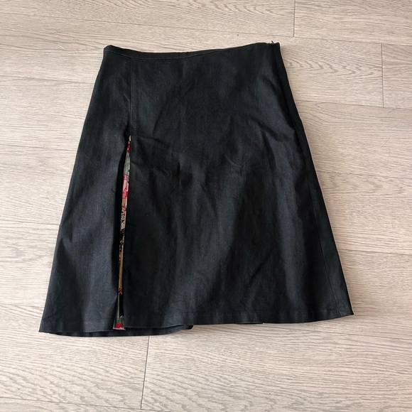 Chan Chan London Handmade Oriental Print Pleats A Line Skirt Size 10 - Picture 1 of 5